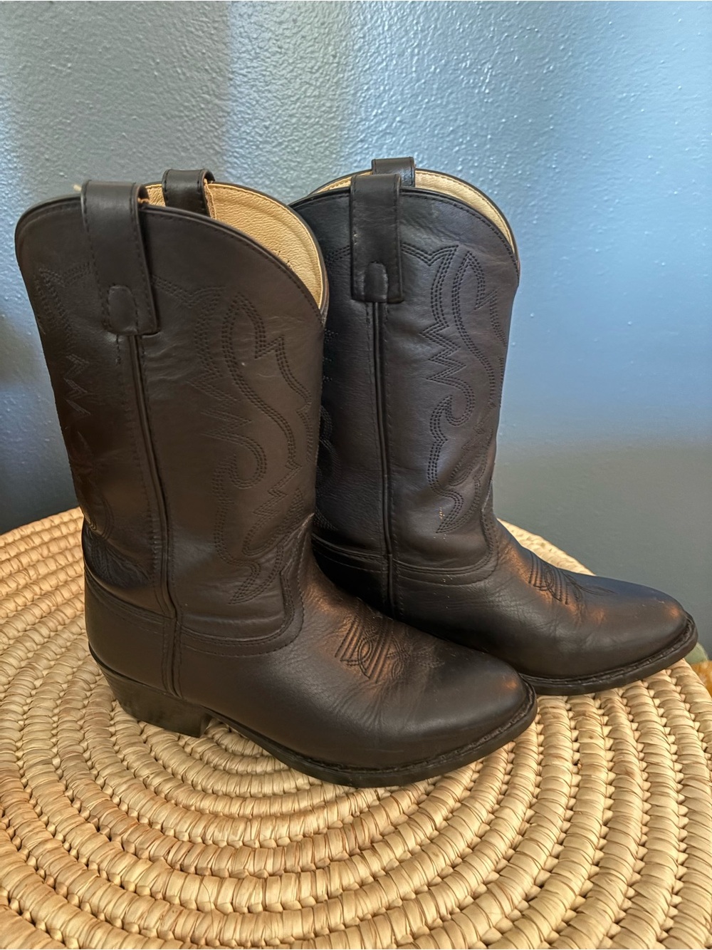 Black Leather Smoky Mountain Western Cowboy Boots